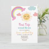 Invitation Premier Voyage Autour Du Soleil & Arc-En-Ciel 1er  (Debout devant)