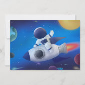 Invitation Premier voyage autour du soleil avec photo (Dos)