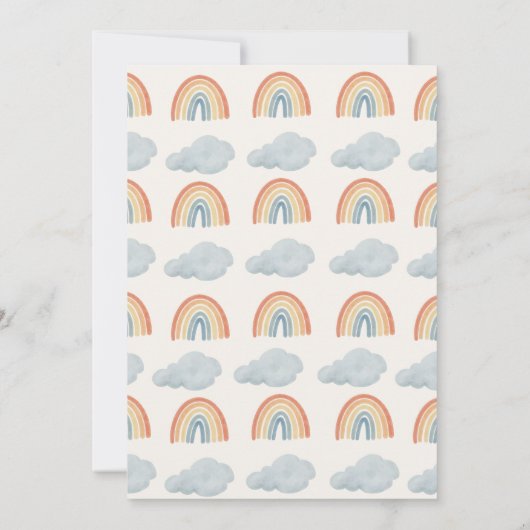 Invitation Premier Voyage Autour Du Soleil Boho Sunshine Anni (Dos)