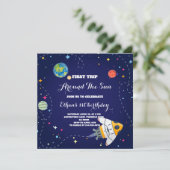 Invitation Premier voyage autour du Soleil Espace Extérieur 1 (Debout devant)