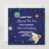 Invitation Premier voyage autour du Soleil Espace Extérieur 1 (Devant)