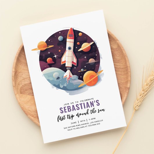 Invitation Premier voyage autour du Soleil Espace Extérieur 1