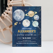 Invitation Premier voyage autour du Soleil Extérieur Annivers