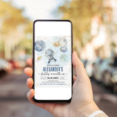 Invitation Premier voyage autour du Soleil Extérieur Annivers