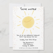 Invitation Premier voyage autour du soleil Joyeux anniversair (Devant)