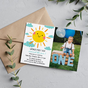 Invitation Premier Voyage Autour Du Soleil Photo 1er Annivers