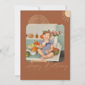 Invitation Premier Voyage Autour Du Soleil | Photo Anniversai (Dos)