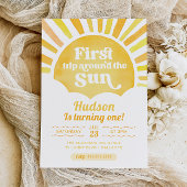 Invitation Premier Voyage Autour Du Soleil Premier Anniversai