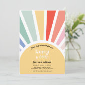 Invitation Premier voyage autour du soleil Premier anniversai (Debout devant)