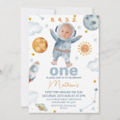 Invitation Premier voyage autour du Soleil QR Code 1er annive (Devant)