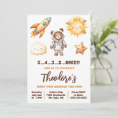 Invitation Premier voyage autour du soleil, Teddy Bear 1er an (Debout devant)