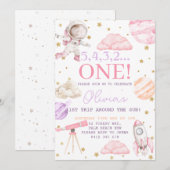 Invitation Premier voyage autour du Sun Girl Space 1er annive (Devant / Derrière)