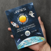 Invitation Premier Voyage Autour Du Thème Espace Soleil 1er A