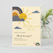 Invitation premier voyage de boho autour du soleil 1er annive (Debout devant)