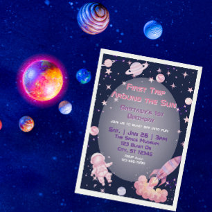 Invitation Premier Voyage, Espace Rose Violet 1er Anniversair