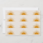 Invitation Premier Voyage Le Soleil Tourner 1 Anniversaire In (Dos)