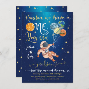 Invitation Premier voyage spatial autour du soleil planètes a