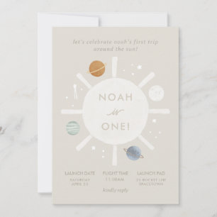 Invitation "Premier voyage" Sun Space 1er anniversaire