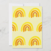 Invitation Premier voyage Sunshine Boho Jaune Arc-en-ciel Ann (Dos)