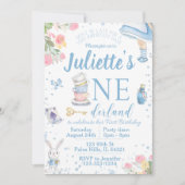 Invitation Première Alice au pays des merveilles (Devant)