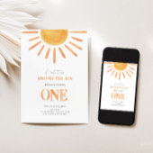 Invitation Première année autour du soleil 1er anniversaire I