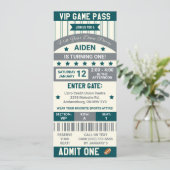 Invitation Première Année ! Billets de football Anniversaire (Debout devant)