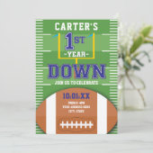 Invitation Première année de bas de football Thème Garçons Pr (Debout devant)