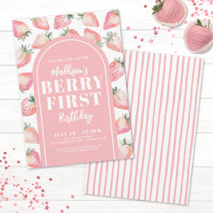 Invitation Première année de Berry Fête premier anniversaire
