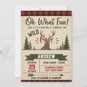 Invitation Première année de chasse personnelle pour un anniv