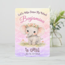 Première année d'éléphant Faites du bruit Fille