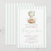 Invitation Première année écoulée  (Devant / Derrière)