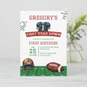 Invitation Première année Football bas 1er anniversaire (Debout devant)