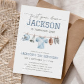 Invitation Première année Football bas 1er anniversaire