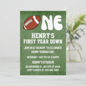 Invitation Première année Football bas 1er anniversaire fête (Debout devant)