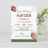 Invitation Première année Football bas 1er anniversaire Invit (Debout devant)