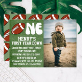 Invitation Première année Football bas 1er anniversaire Photo