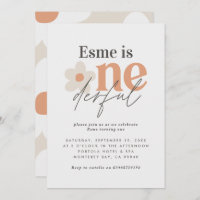 Première anniversaire marguerite boho rétro terrac