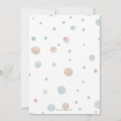 Invitation Première aquarelle Dragon d'anniversaire avec ball (Dos)