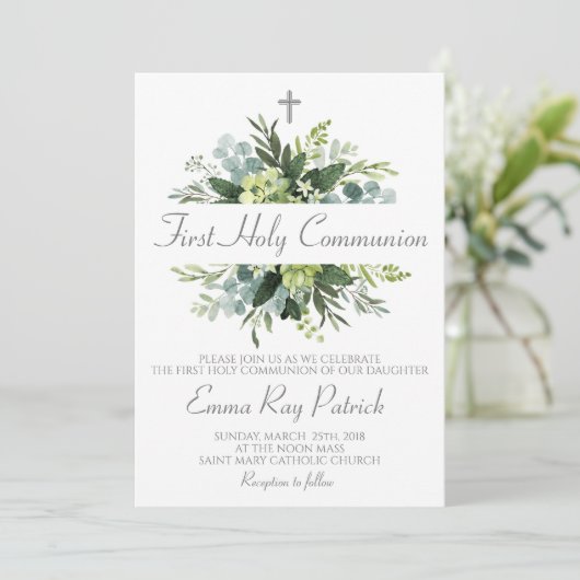 Invitation Première communion (Debout devant)