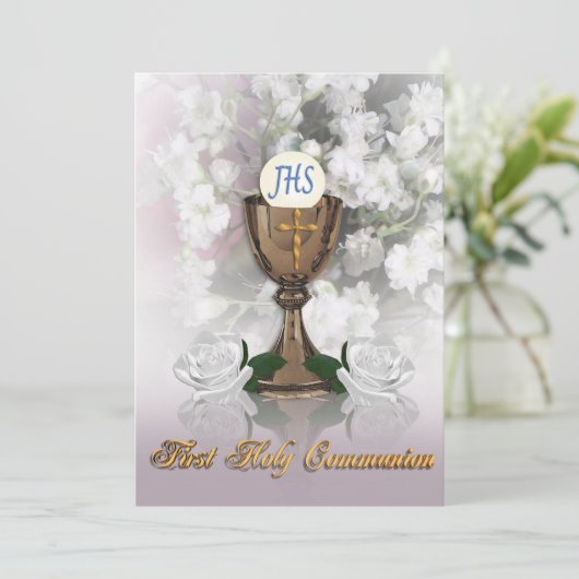 Invitation Première communion (Debout devant)