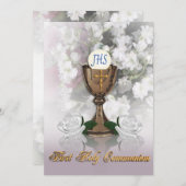 Invitation Première communion (Devant / Derrière)