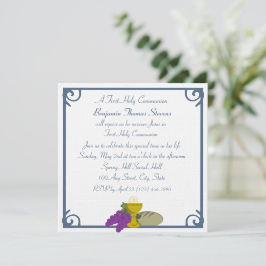 Invitation Première communion (Debout devant)