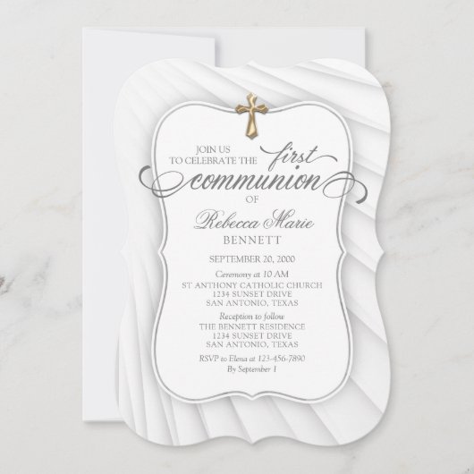 Invitation Première communion (Devant)