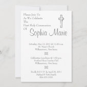 Invitation Première communion (Dos)