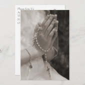 Invitation Première communion (Devant / Derrière)