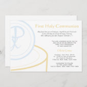 Invitation Première communion (Devant / Derrière)