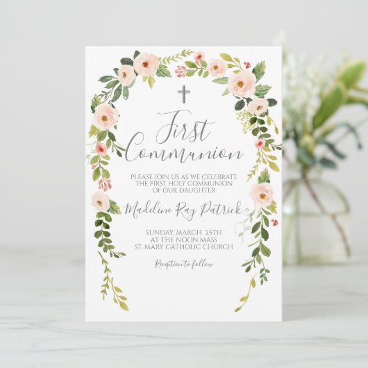 Invitation Première communion (Debout devant)