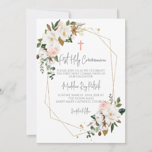 Invitation Première Communion (Devant)