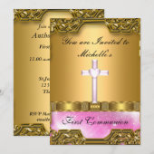 Invitation Première communion (Devant / Derrière)