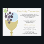 Invitation Première communion<br><div class="desc">Invitation vos invités à une première célébration de communion avec cette invitation personnalisable.</div>